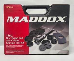 MADDOX MF11-1 11 Piece Disc Brake Pad Caliper Service Tool Kit Case